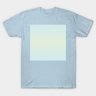 Blue and green waves seamless pattern T-Shirt